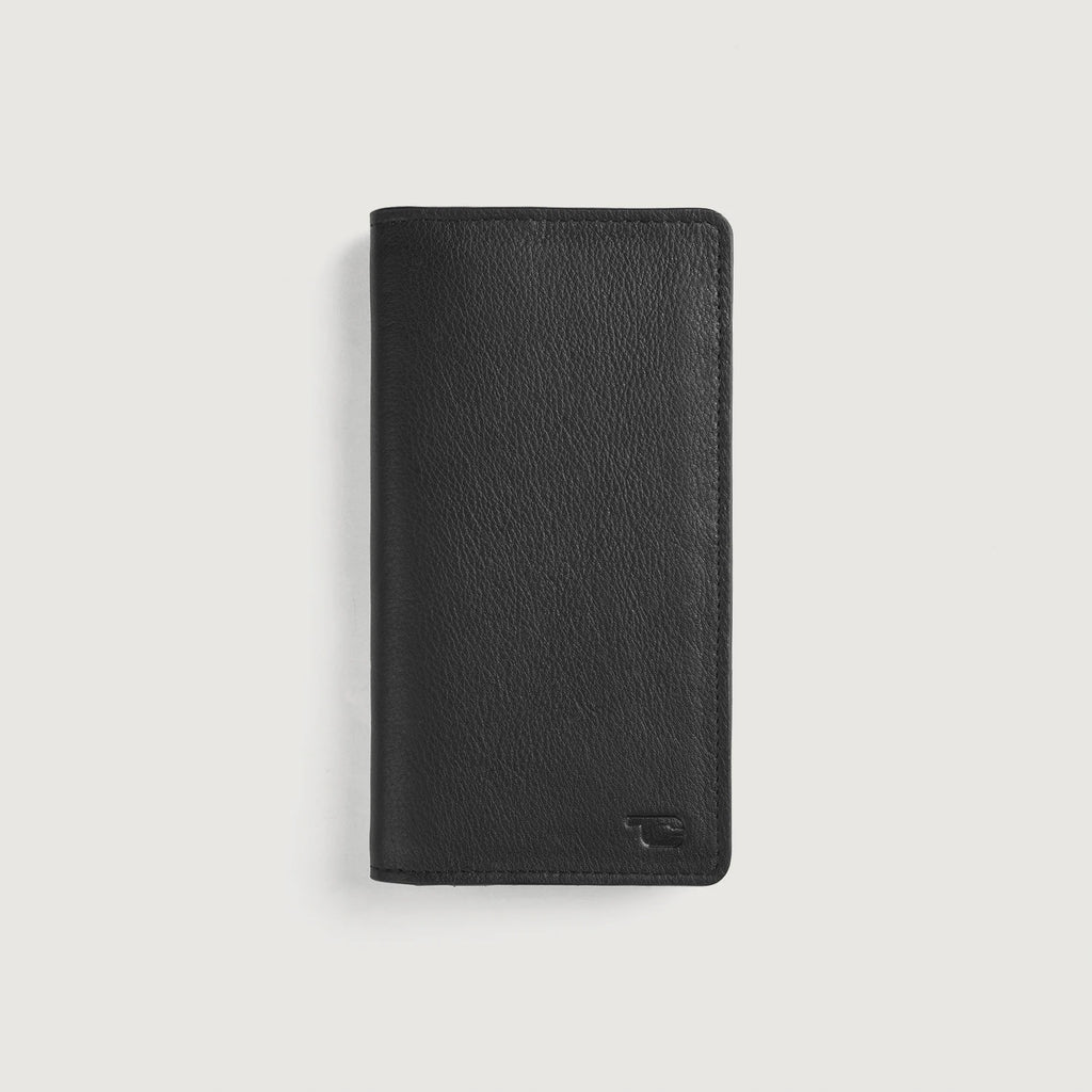 Cameron Black Leather Long Wallet