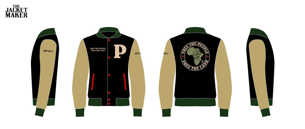 Custom ab banks Hybrid Varsity Jacket