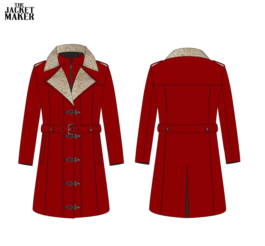 Custom Arron Wilkins Leather Coat