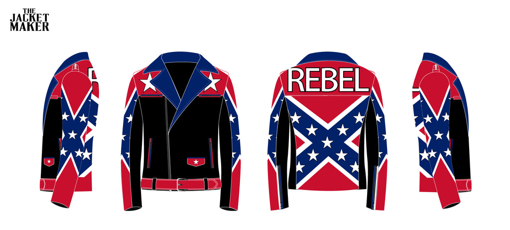 Custom Christian Granter Rebel Leather Jacket 1/2 Installments