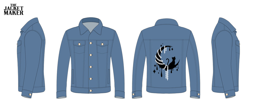 Custom Daphne Onate Denim Jacket