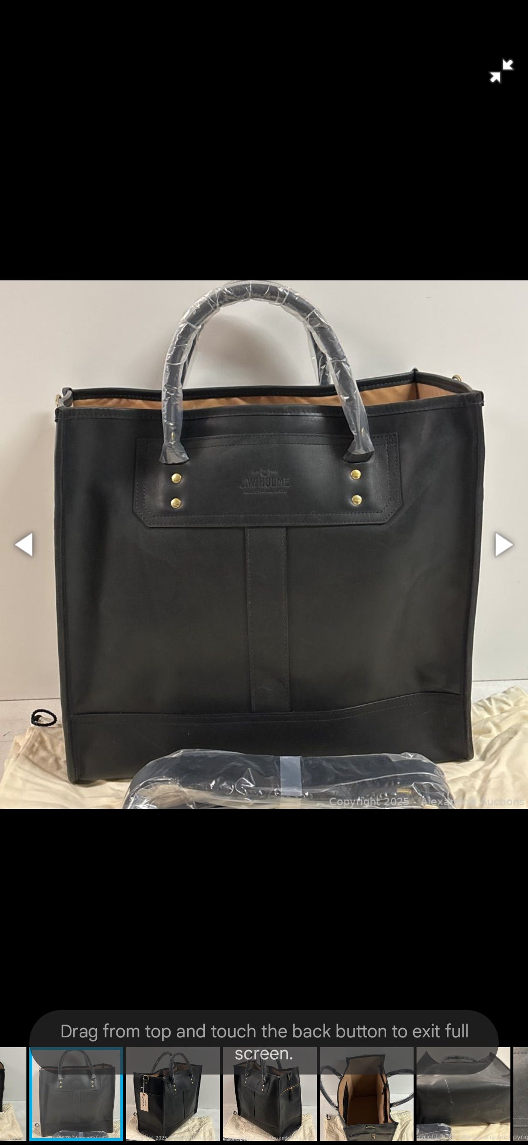 Custom Derrick Davis Leather Bag