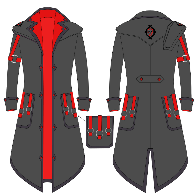 Custom Ethan Terrariaprogamer Leather Coat Final Installment