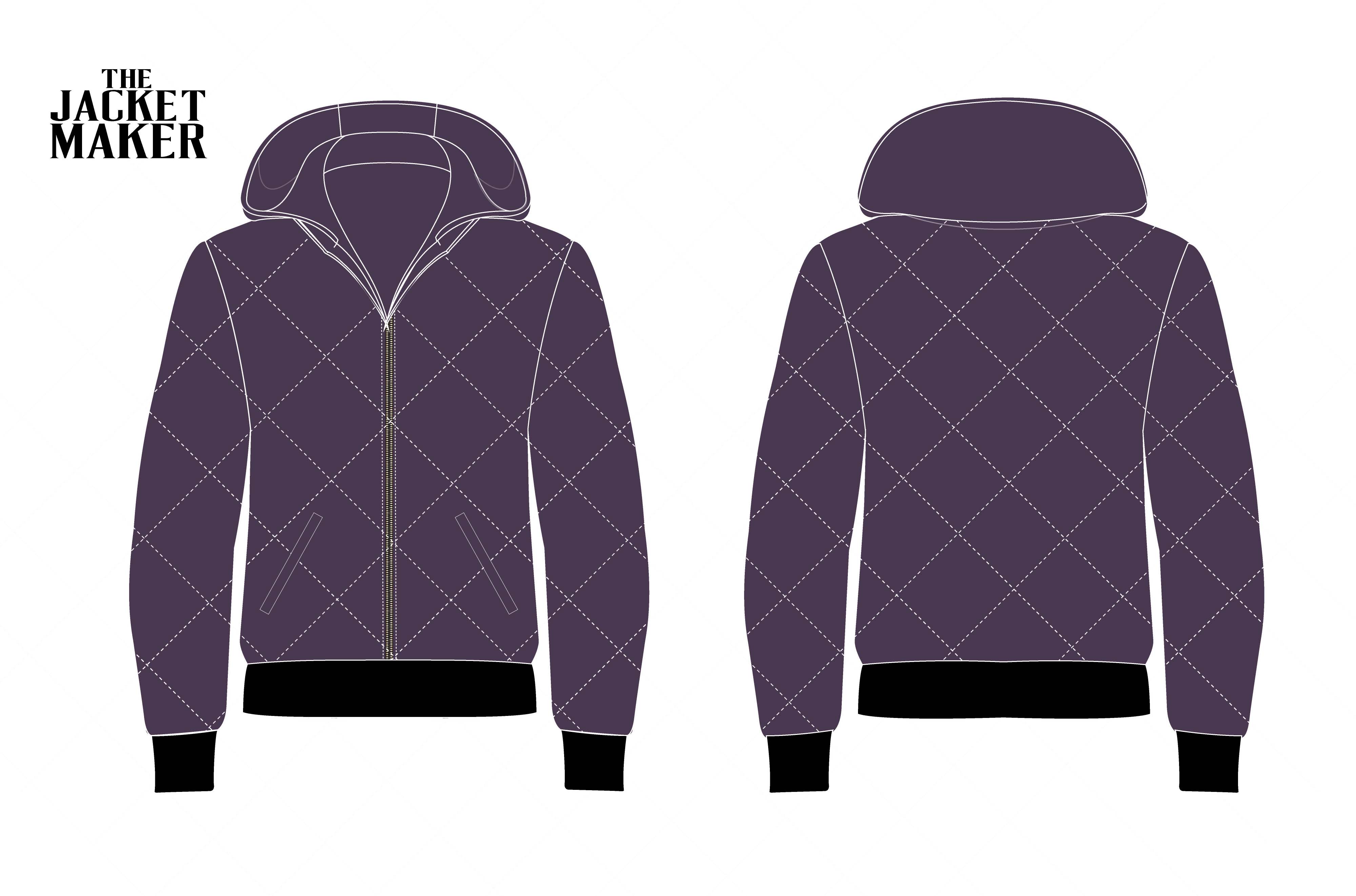Custom Ian Stapleton Purple Satin Jacket