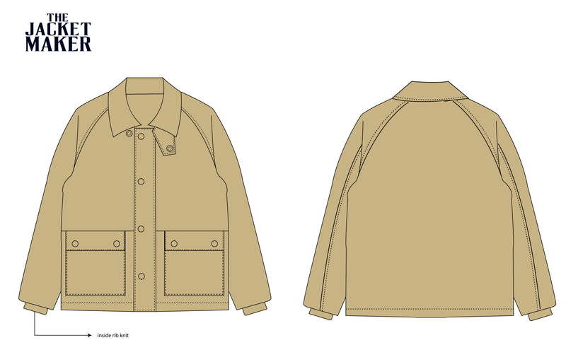 Custom Jordan Guske Brown Cotton Jacket