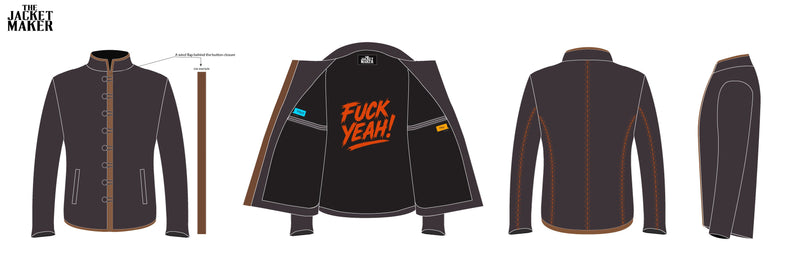 Custom Joseph R Rutledge Leather Jacket