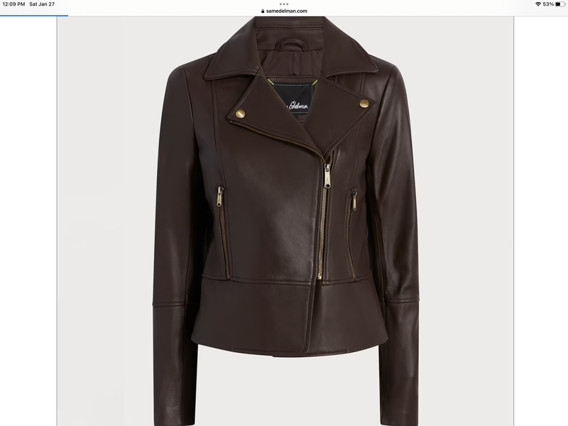 Custom Julie Espinosa Leather Jacket 1/2 Installment