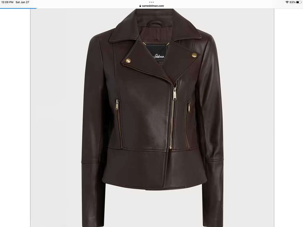 Custom Julie Espinosa Leather Jacket 1/2 Installment