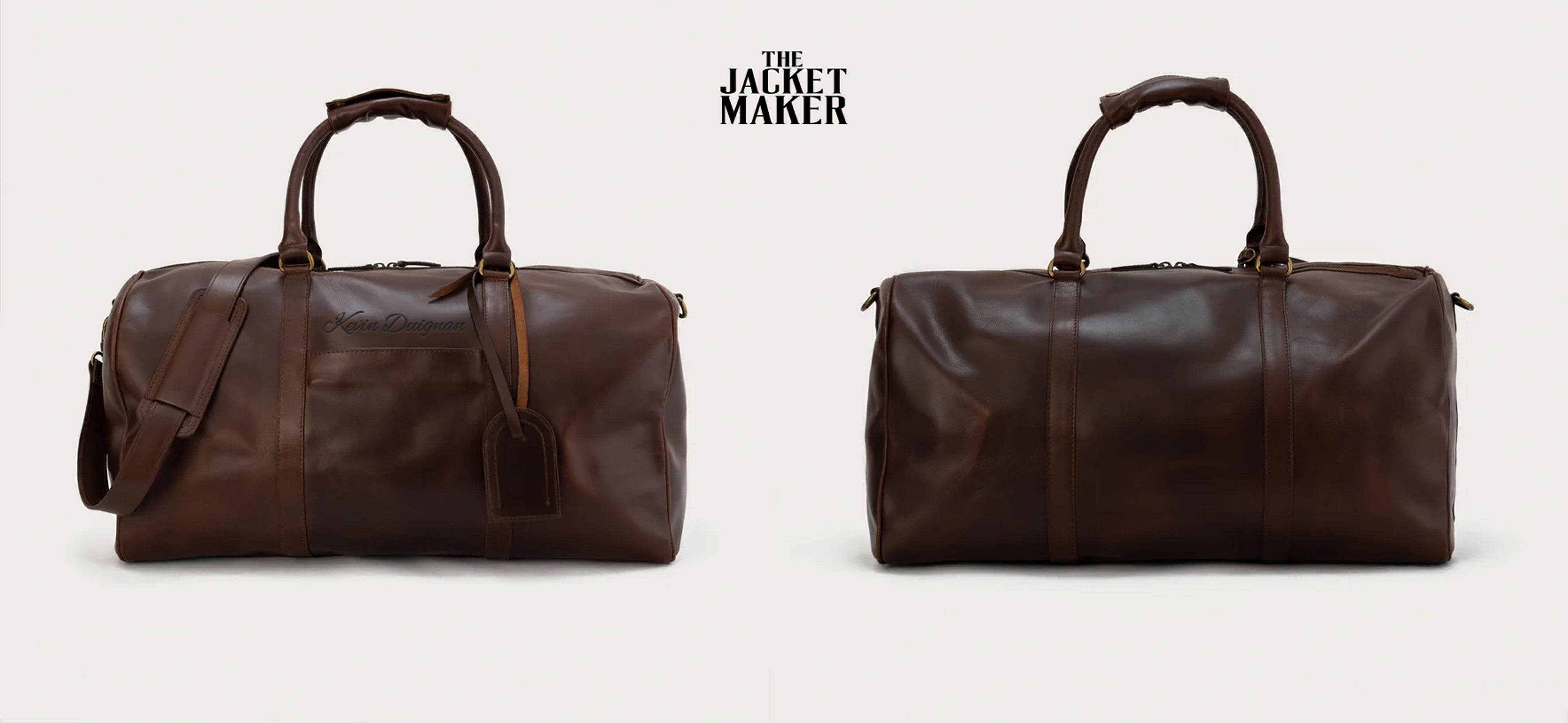 Custom Kevin Duignan Leather Duffle Bag