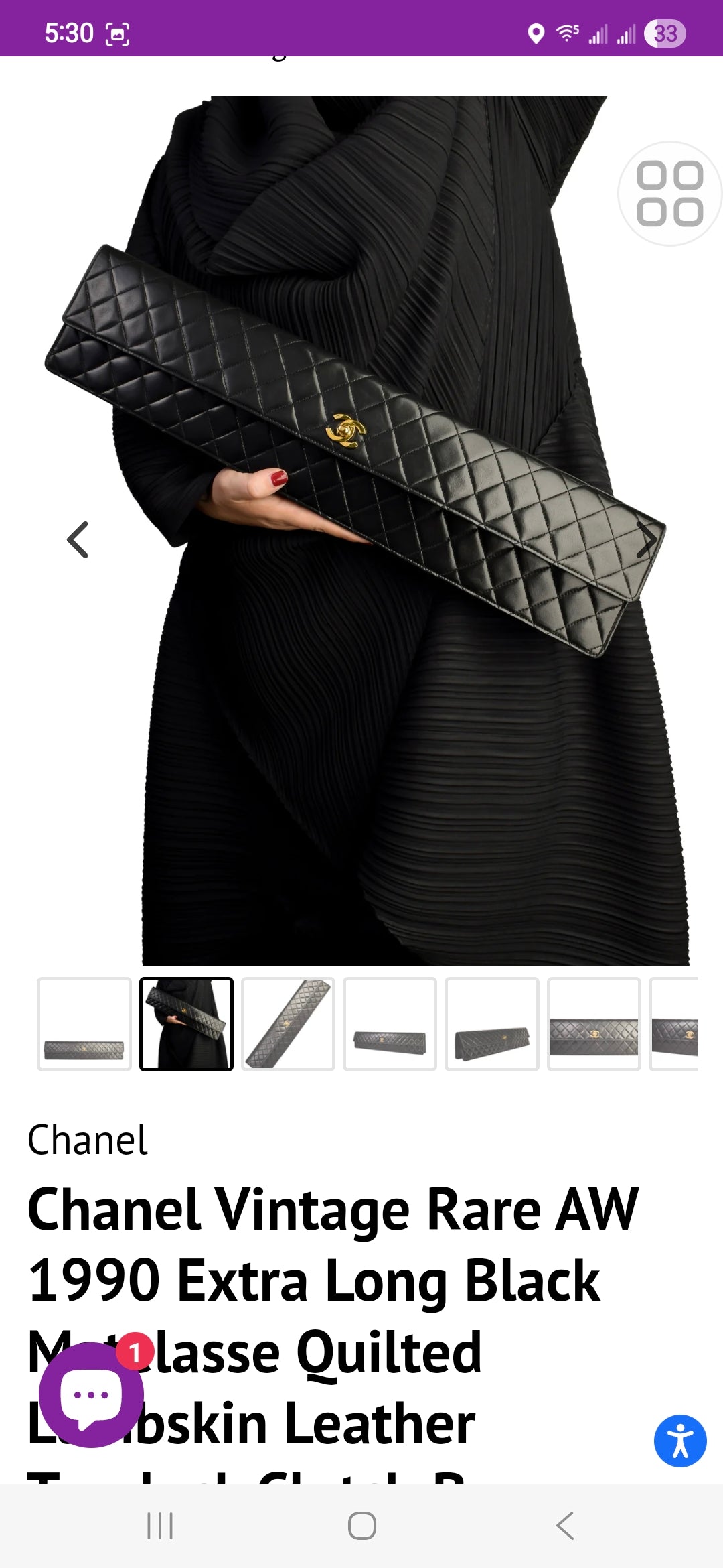 Custom Laura Calabria Leather Clutch