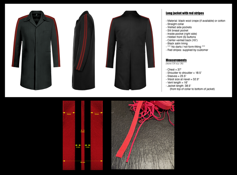 Custom Merrill Zulueta Synthetic Wool Fabric Coat Final Installment