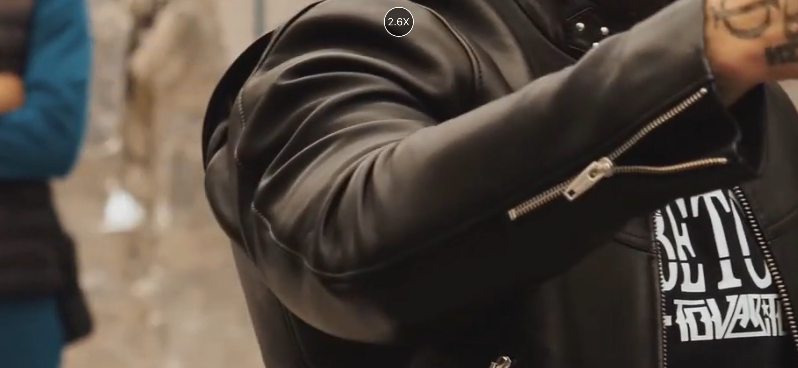 Custom Omar Achab Leather Coat