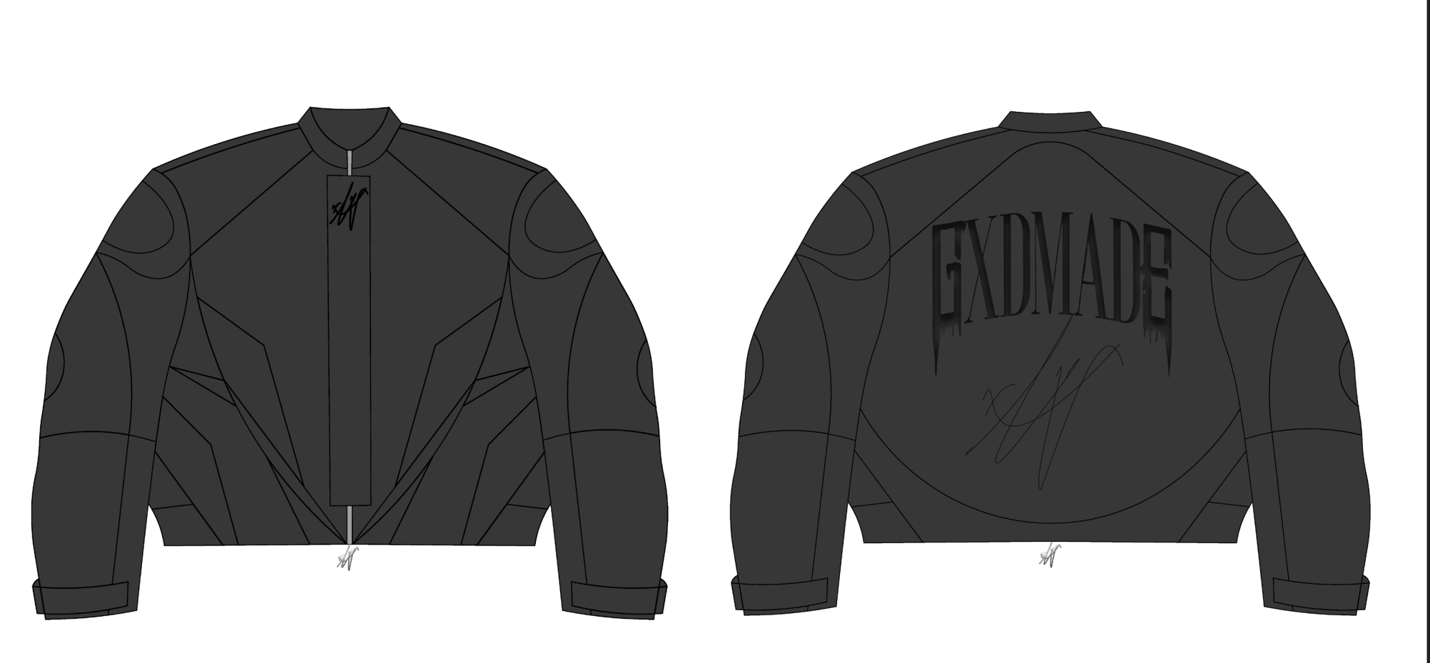 Custom Pius Wolf Pvck Leather Jacket