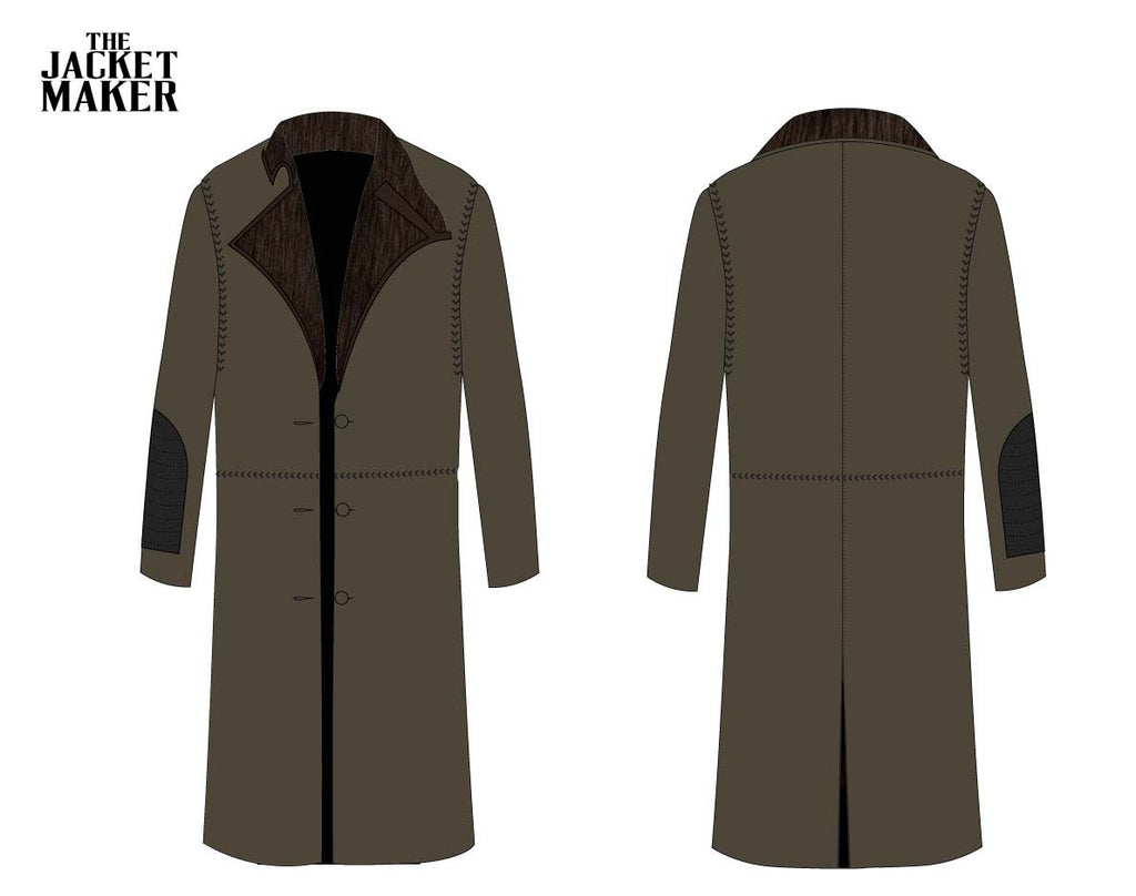 Custom Quincy Croft Leather Coat and Suede Inner