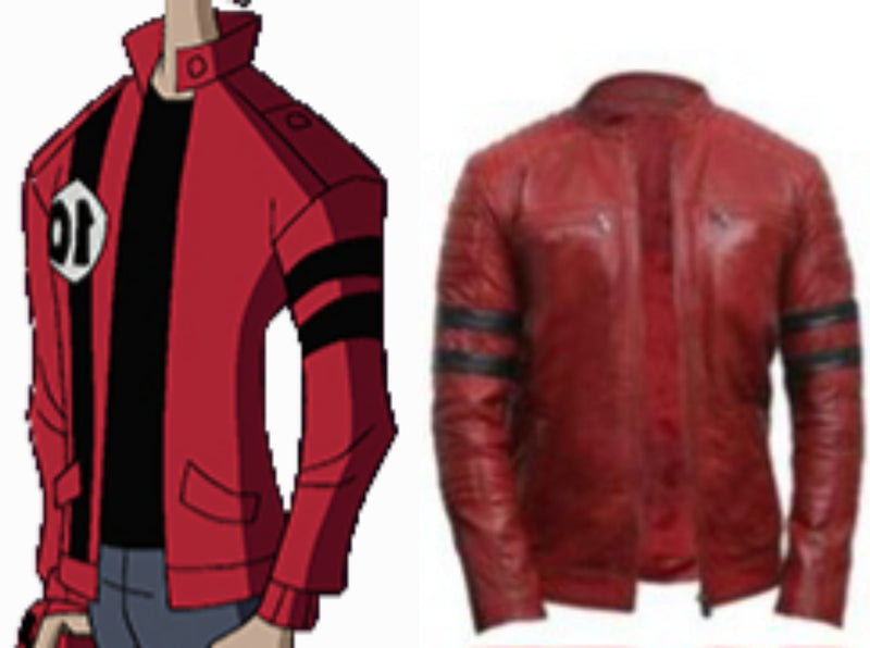 Custom Red with Black Stripes Jacket 1/2 Installment