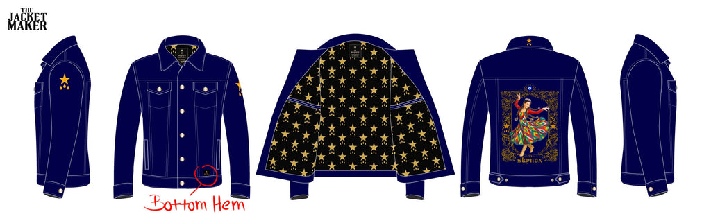 Custom Rostam Rozi Denim Jacket Sample