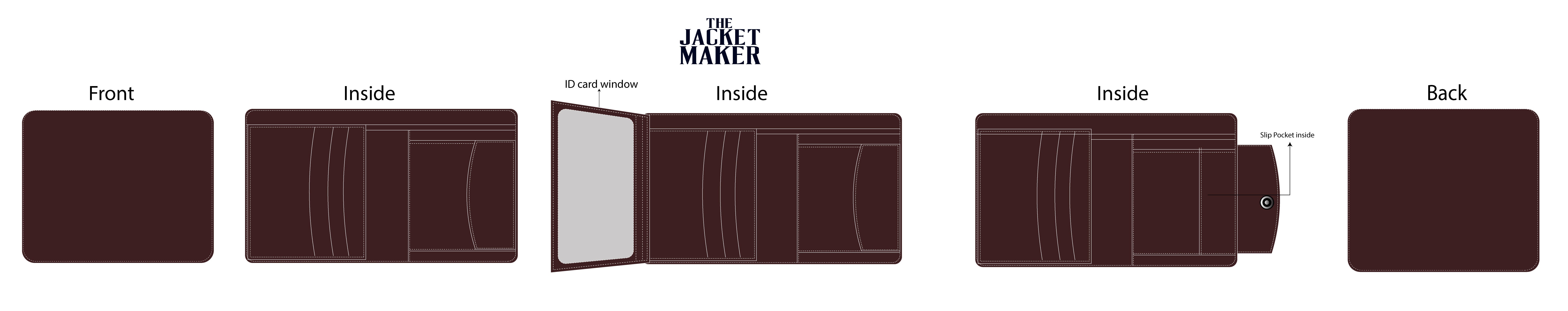 Custom Sean O Donovan Tri-Fold Leather Wallet