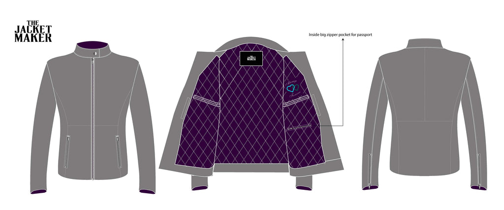 Custom Shawna Walsh Leathe Jacket 1/3 installments