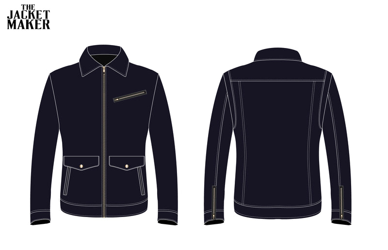 Custom Trenton Pulsipher Denim Jacket 1/2 Inastallment