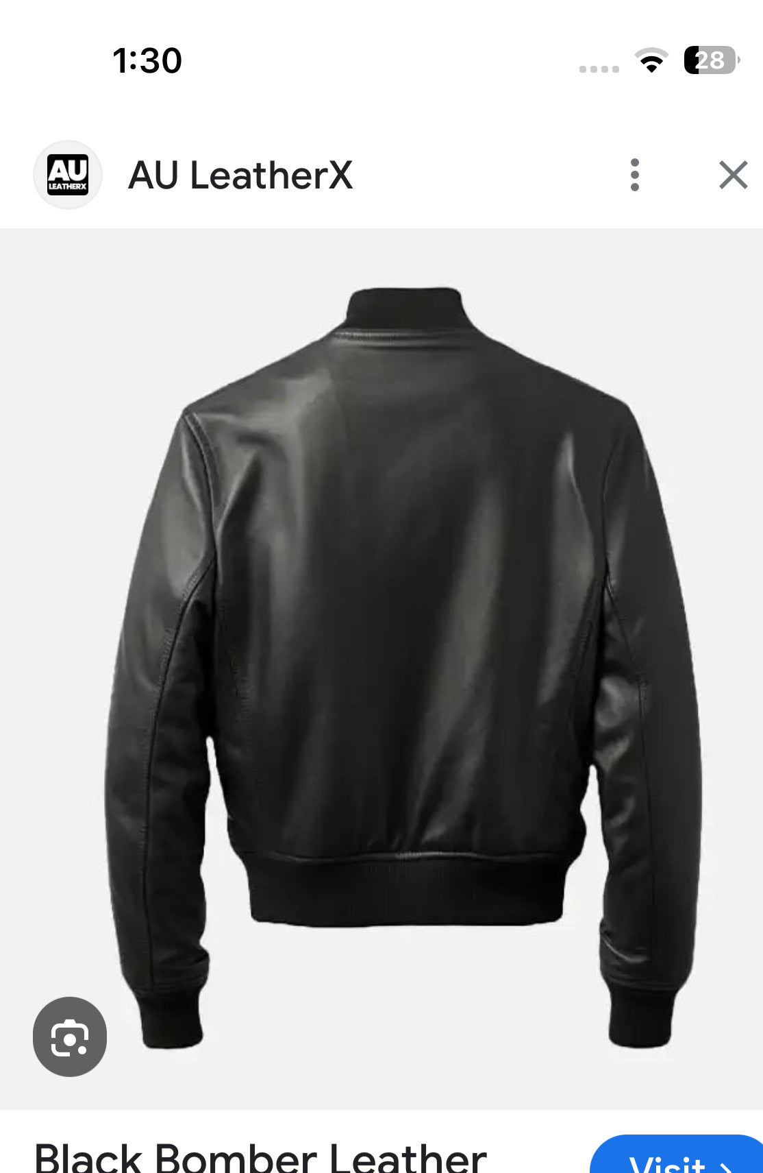 Custom Waqas Hassan Leather Bomber Jacket