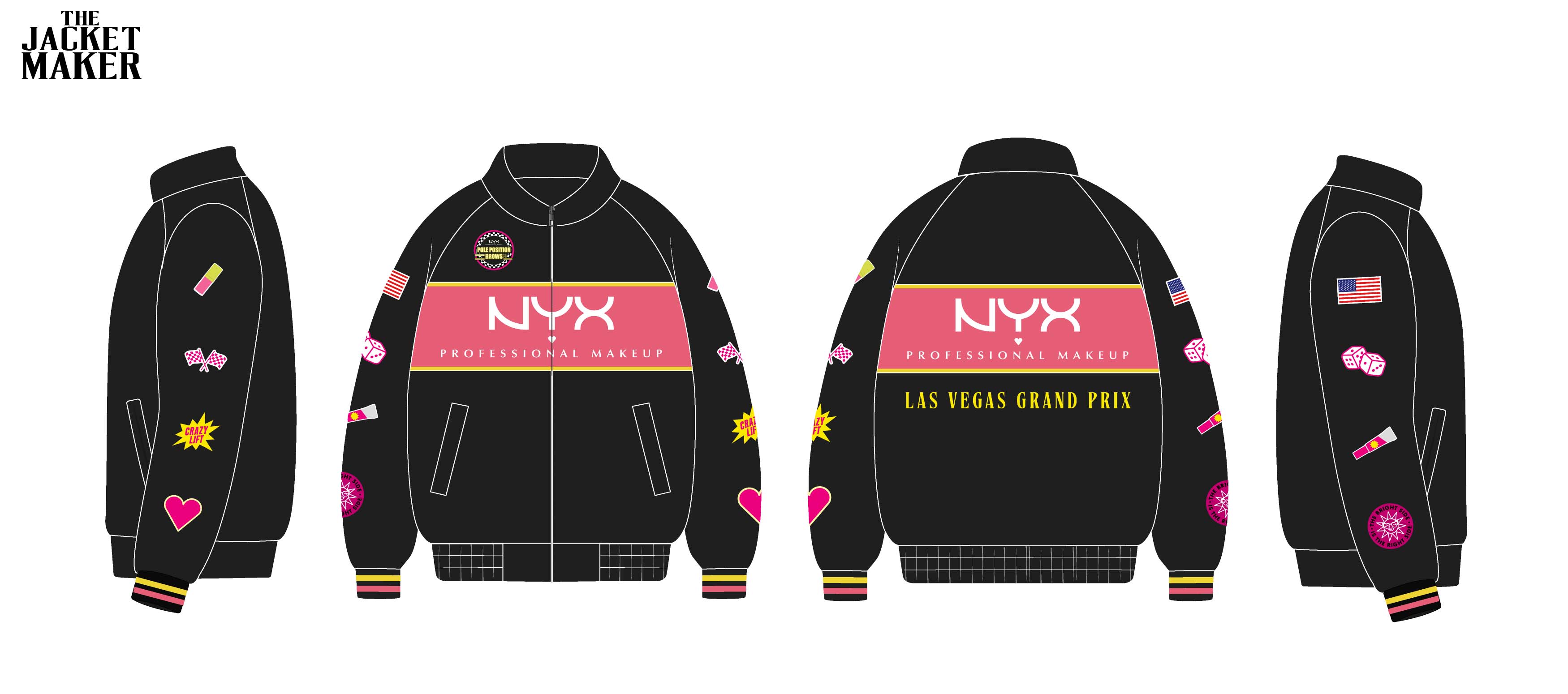 Custom Wearekomodo Polyester Fabric Jackets x 12