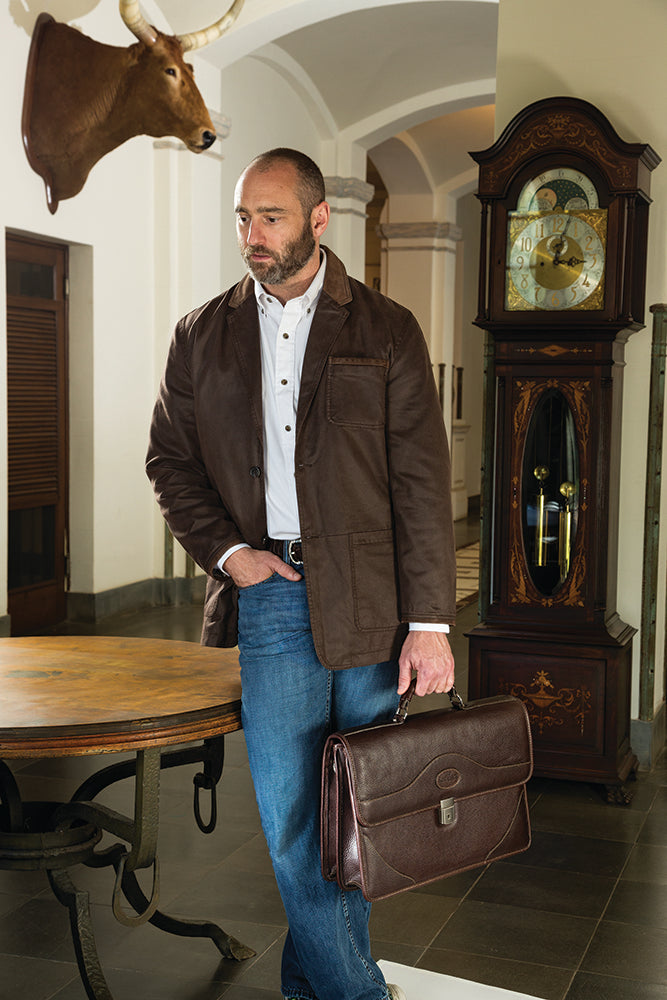 Custom Wendy Mccarty Waxed Cotton Blazer