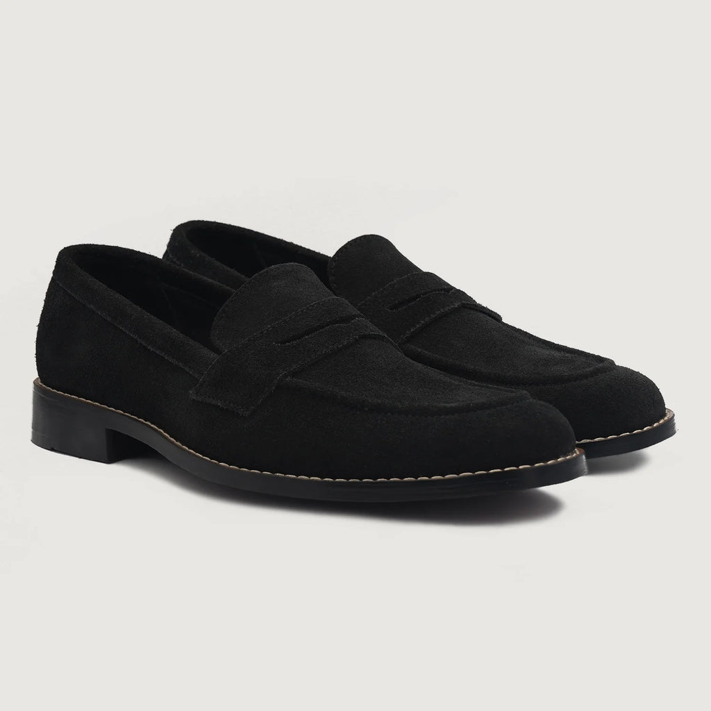 Custom WJ Suede Black Loafers