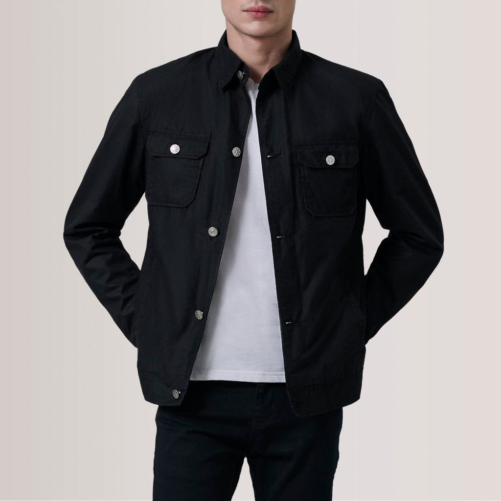 Irwin Black Waxed Canvas Field Jacket
