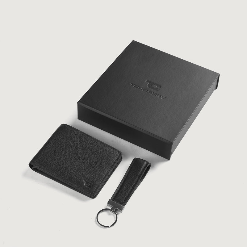 Marvin Black Leather Gift Set