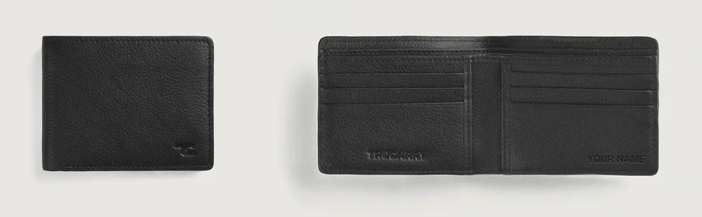 Personalized Bi-Fold Wallet With Name/Initials Engraving - Add On