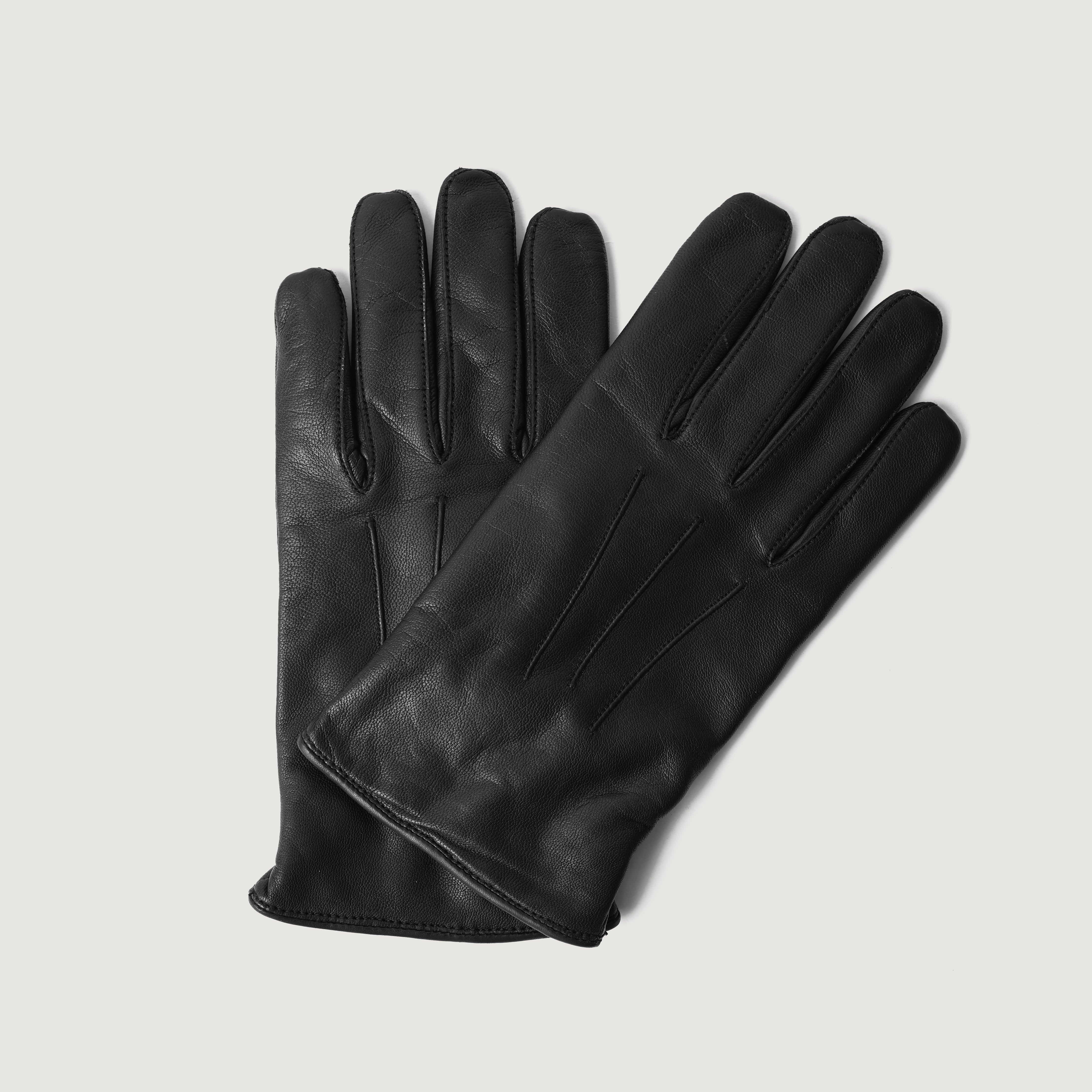 Ralph Black Leather Dress Gloves