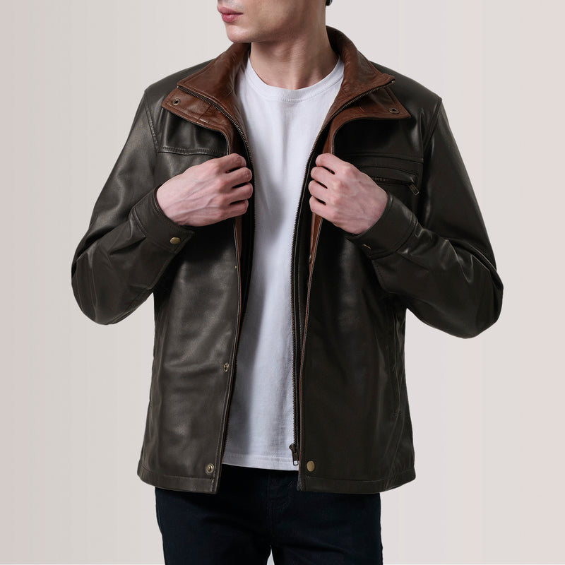Sean Brown Leather Classic Jacket