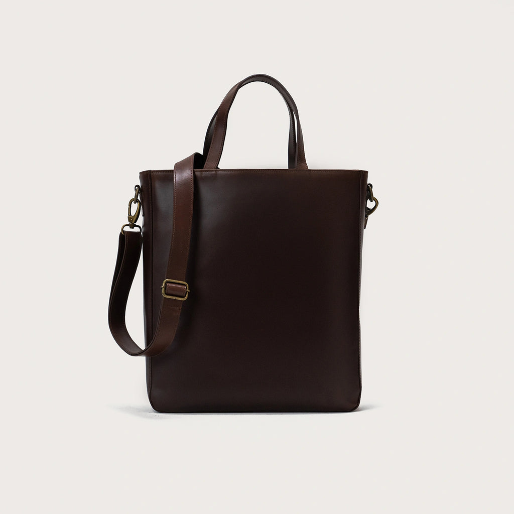The Poet Vintage Brown Leather Tote Bag
